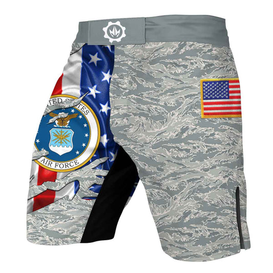 US Air Force American Flag Camo Fight Shorts