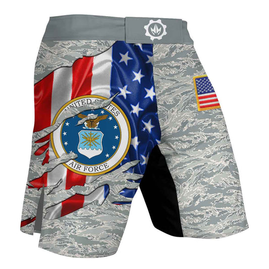 US Air Force American Flag Camo Fight Shorts