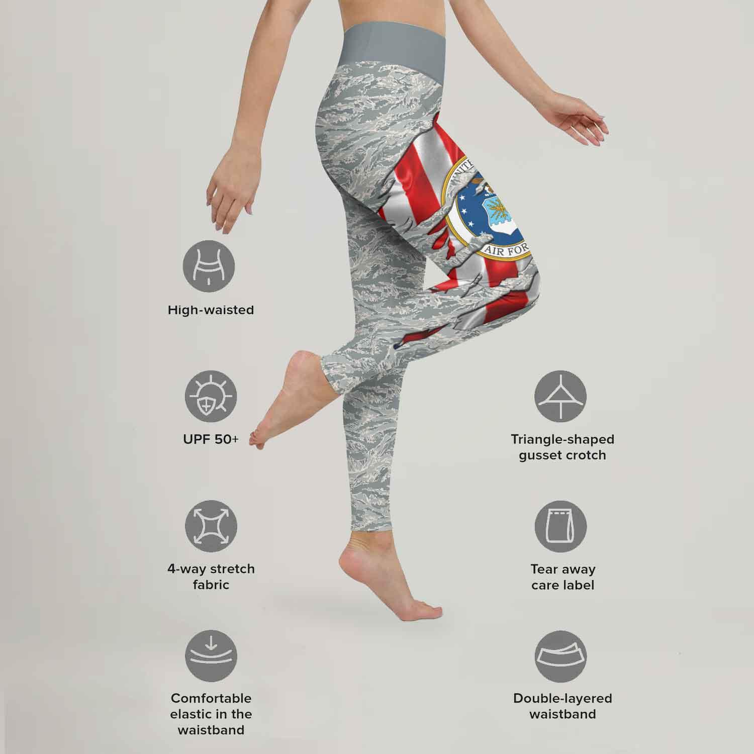 US Air Force American Flag Camo Leggings