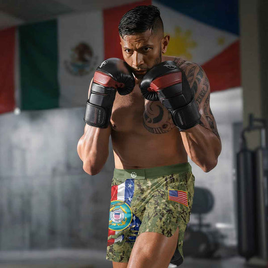 US Coast Guard American Flag Camo Fight Shorts