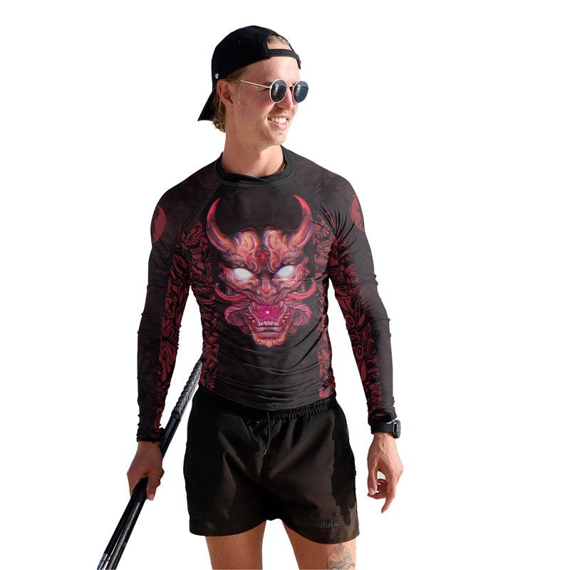 Samurai Men's Long Sleeve Rash Guard - BattleFitGear