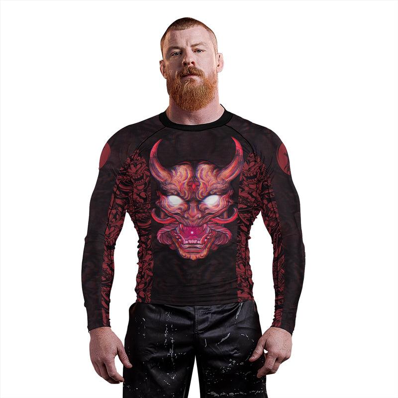 Samurai Men's Long Sleeve Rash Guard - BattleFitGear